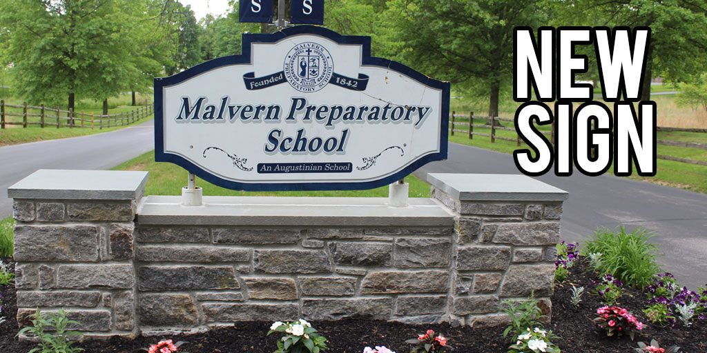 Malvern entrance sign repaired after accident