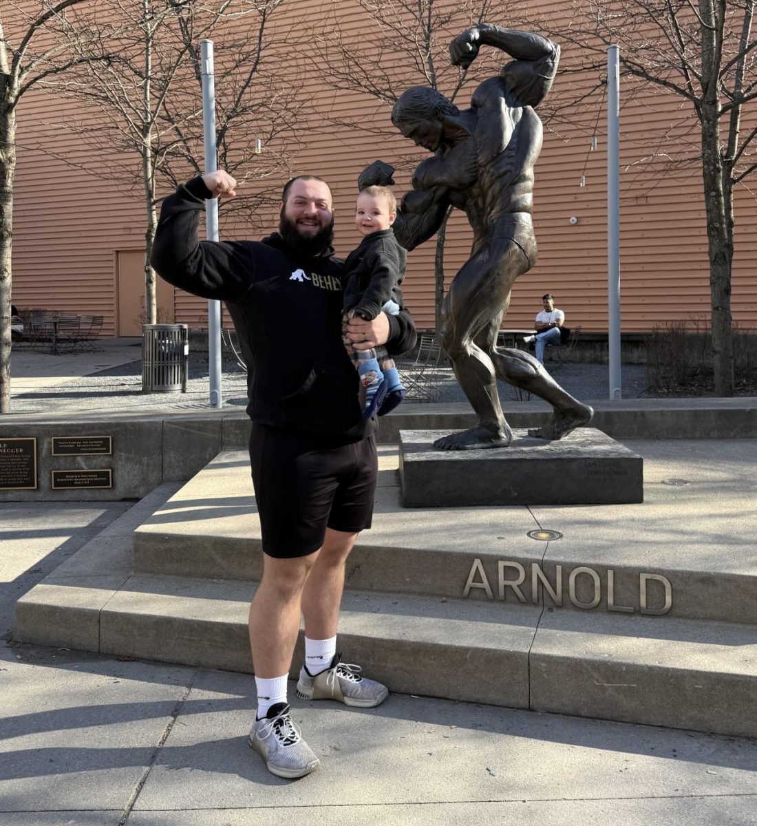 Mr. Basiura and his son, Joey.