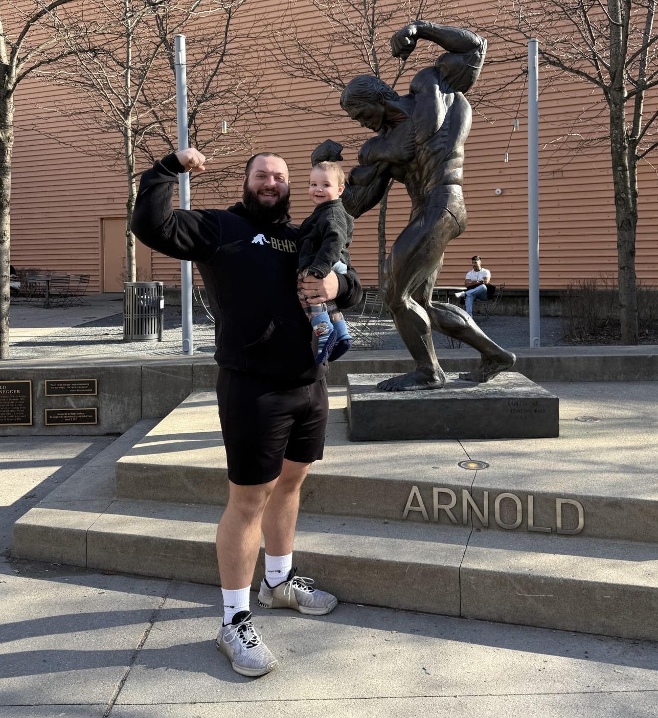 Mr. Basiura and his son, Joey.
